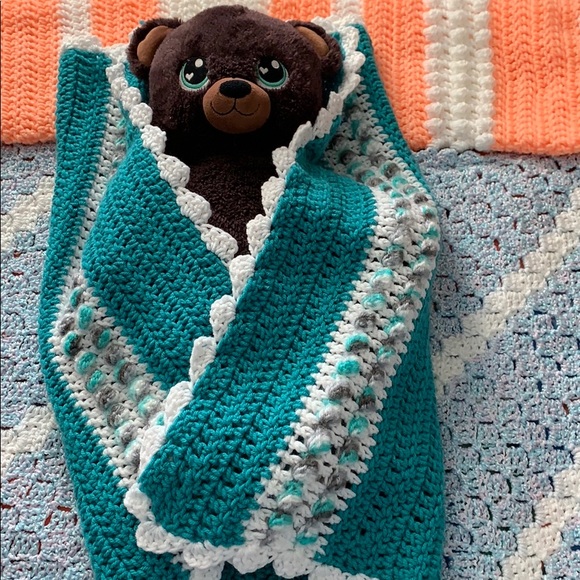 Handmade Crocheted Blanket .....$38 - Picture 4 of 4